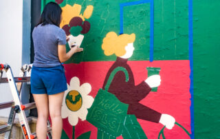 Gratitude Wall installation at The Gateway