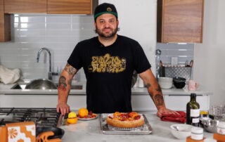 Chef Marc Marrone prepares a cannabis-infused olive oil cake