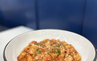 A pasta dish at Strada
