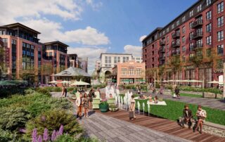 A rendering of the future of Utah City in Vineyard