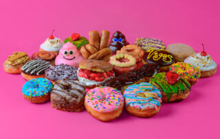 Pinkbox Doughnuts display