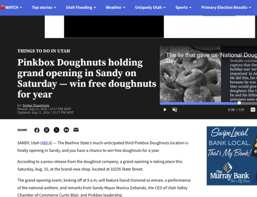 Pinkbox Doughnuts holding grand opening in Sandy on Saturday — win free doughnuts for year