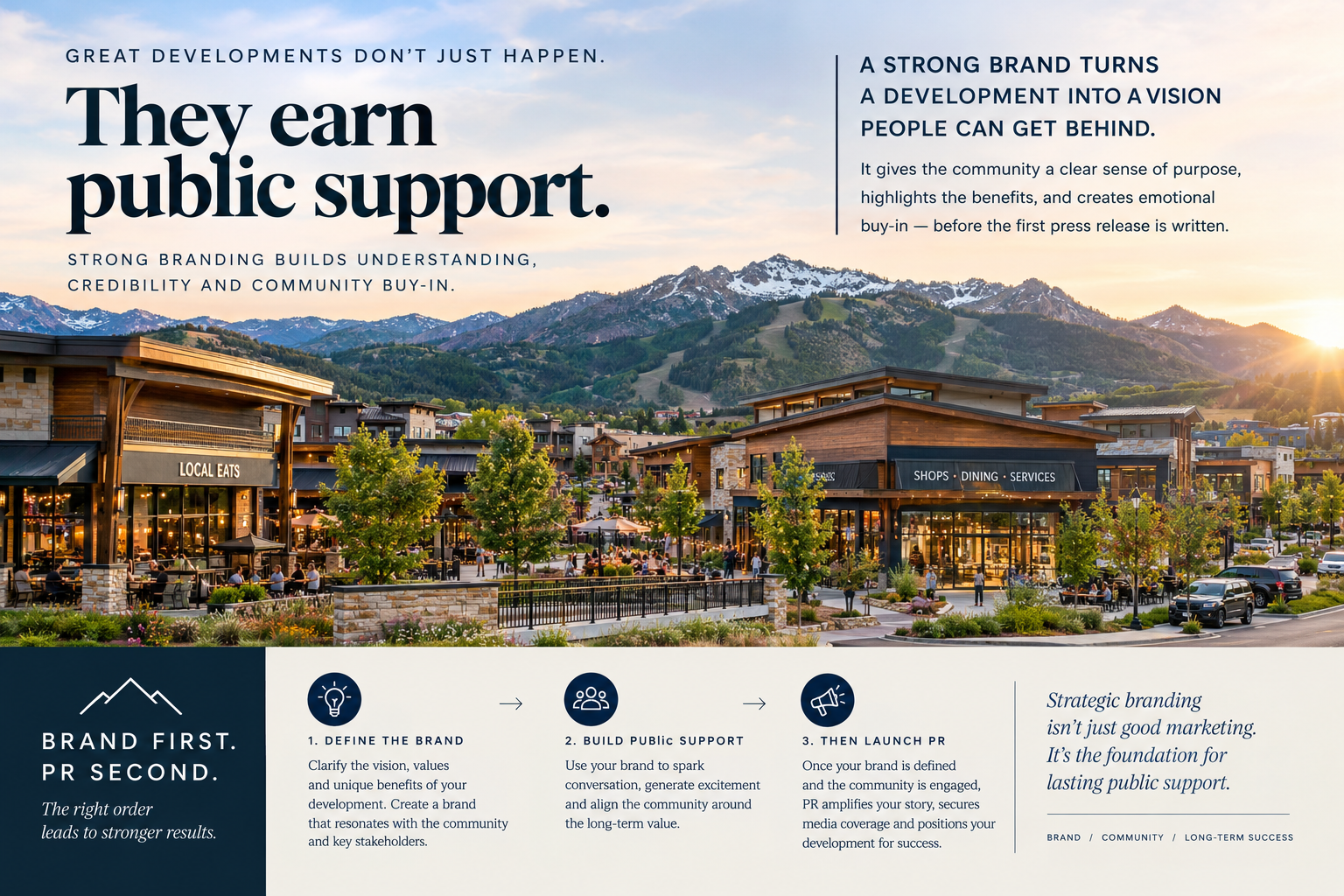 Brand First. PR Second for real estate developments